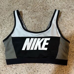 Nike Women's Black, White, & Gray Sports Bra